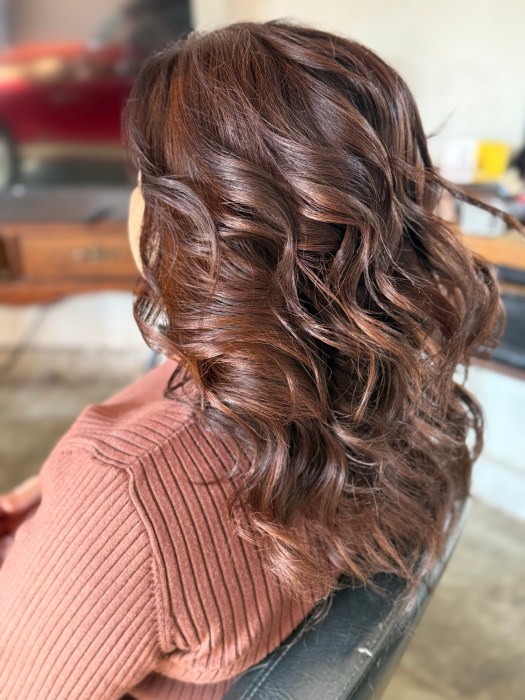 Brunette mocha balayage